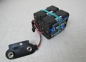 12AA to PP9 Battery Adapter for Vintage Radios Roberts Hacker Grundig Bush Etc - Picture 1 of 7