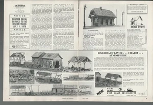 Fine Scale Miniatures advertisement for the SANDHOUSE kit color print ad - Foto 1 di 5
