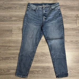 Old Navy Damen High Rise O.G. Straight Secret Smooth Pockets Jeans Größe 18 Tall - Bild 1 von 13