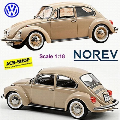 VW Volkswagen Maggiolino 1303 Beetle 1972-75 Saharabeige 1:18 Norev 188537 - Immagine 1 di 4