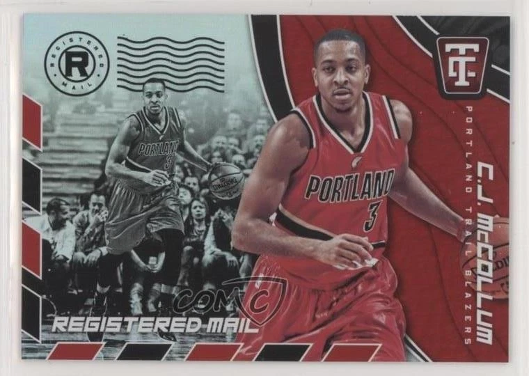 2017-18 Panini Totally Certified Registered Mail CJ McCollum #9 - Image 1 of 2