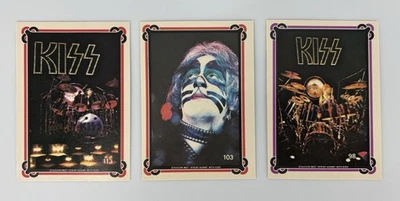 KISS Series 2 Peter Criss/The Catman 1978 Donruss Vintage Cards #98 #103 #113 - Image 1 of 4