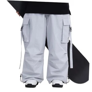 Womens Mens Winter Warm Snow Baggy Waterproof Snowboard X-Large Off-white - Picture 1 of 6