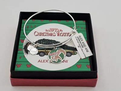 Alex and Ani Chistmas Vacation 🎄Squirrel 🐿  Charm Bangle New W/Tag Card & Box - Image 1 of 4