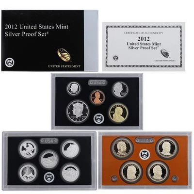 2012 US Mint Silver Proof set - Image 1 of 4