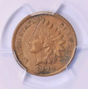 1909 Indian Cent PCGS Genuine AU Details - Picture 1 of 3