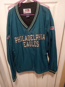 Vintage Phila Eagles 1990s Pro Line Champion NFL  Pullover Jacket -XL - Picture 1 of 5