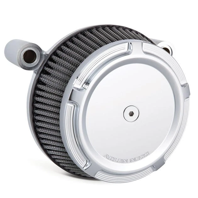 Filtro de aire biselado SS Arlen Ness Big Sucker etapa 1 cromo #50-849 Foto 1 de 1