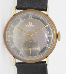 Antike Omega Armbanduhr 32mm 14 Karat Gold Cal. 30T2 Vintage Tropical Patina - Bild 1 von 11