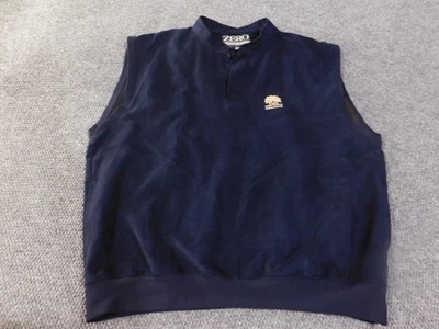 Zero Restriction Golf Vest Mens 2XL Navy Blue Belfair Microfiber Pullover USA - Image 1 of 4