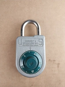 US Sargent & Greenleaf Inc. 8088 Combination Military Padlock With Combo No Key - Picture 1 of 9