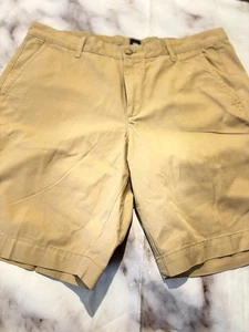 Pantalones cortos para hombre Gap con frente plano, tostados, talla 34 - Imagen 1 de 16