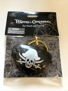 Disney Parks Fluch der Karibik Augenklappe & Ohrring Piratenkostüm Neu mit Etikett - Bild 1 von 2
