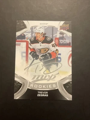 Trevor Zegras Silver Auto Script Parallel Rookies #249 - 2021-22 Upper Deck MVP - Image 1 of 2