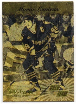 1995-96 Select Certified Edition Gold Team #3 MARIO LEMIEUX, Pittsburgh Penguins - Image 1 of 2