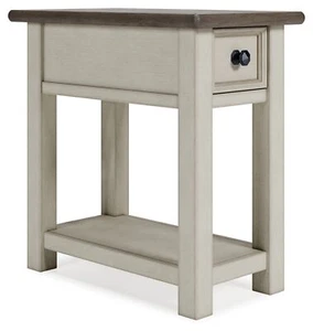 Bolanburg Farmhouse Chair Side End Table, Light Brown & Whitewash - Picture 1 of 12