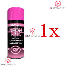 New Extra Bright Neon Pink Spray Paint Aerosol DIY Matt Hi Vis Safety 200ml
