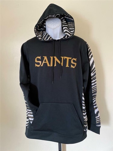 VETEMENTS Felpa nera con cappuccio New Orleans Saints uomo taglia M media