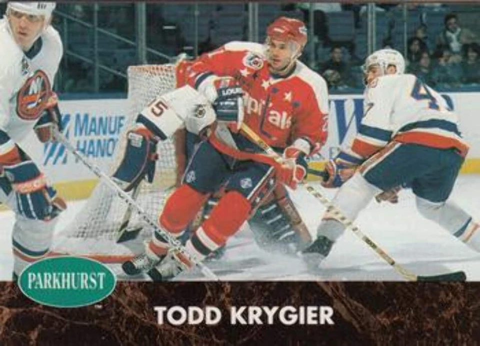 #408 Todd Krygier - Washington Capitals - 1991-92 Parkhurst Hockey - Image 1 of 1
