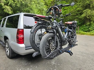 Advantage Deluxe 2 E-Bike Rack Hitch Mounted Platform Style with Ramp Included - Picture 1 of 8