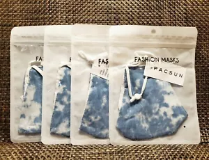 Maschera viso unisex in tessuto tinta con cravatta PacSun. Set di 4 - Foto 1 di 5