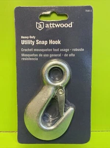 ATTWOOD 7640-3 Heavy Duty Utility Snap Hook 4" Boat Winch 1/2 Throat 2500lb Ld - Bild 1 von 2