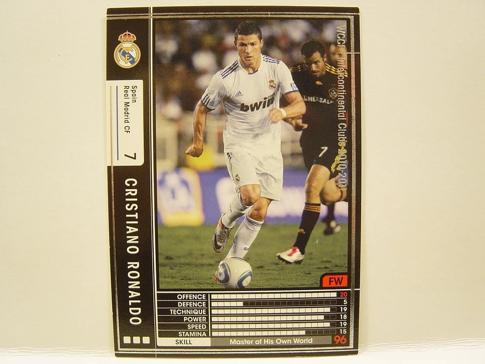 Panini WCCF 2010-11 Cristiano Ronaldo No.7 Real Madrid CF Spain La Liga #303/352 - Image 1 of 4