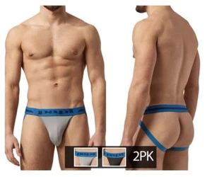 Papi UMPA081 2PK Microflex Jockstrap Color Alloy-Black - Picture 1 of 13