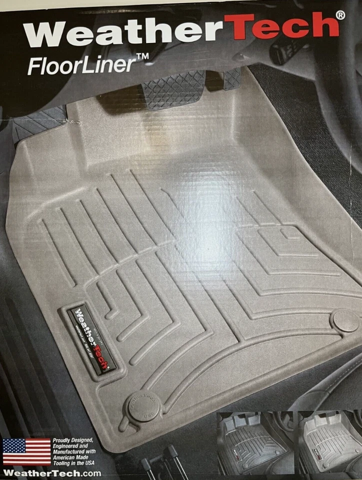 Alfombrillas personalizadas WeatherTech FloorLiner 446071 primera fila 2 piezas negras Foto 1 de 1