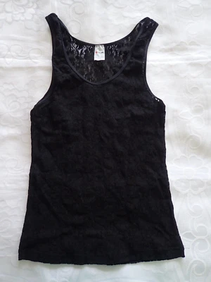 TARGET, Black Lace Camisole in Size 12-14, Colour in Black - Image 1 of 2