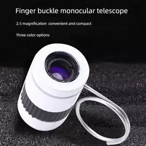 Mini telescopio monoculare tascabile zoom 2,5x caccia plastica multicolore peso leggero - Foto 1 di 27