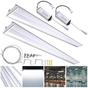 2 Pack 40W LED Shop Light Garage Workbench Utility Ceiling Lamp Aluminum 5000K - Picture 1 of 9