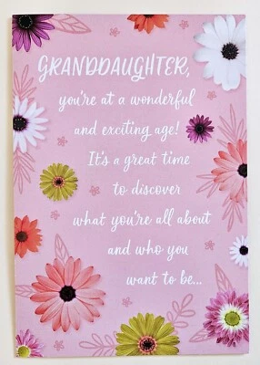 Feliz aniversário/neta/cartão de felicitações/marca registrada (incl. Envelope 5×7") - Imagem 1 de 4