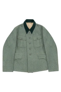 WW2 German M37 Elite Officer Fieldgrey Wool Feldbluse 5 Buttons - Picture 1 of 3