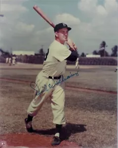 Autographed Dick Williams Brooklyn Dodgers 8x10 Color Photo - Picture 1 of 1