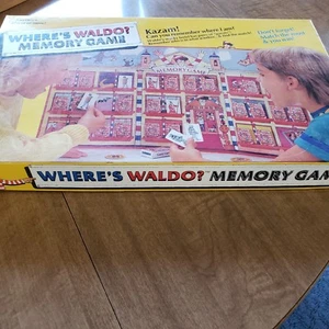 Juego de memoria 1991 raro difícil de encontrar juegos retro de los años 90 de colección Where's Waldo - Imagen 1 de 9