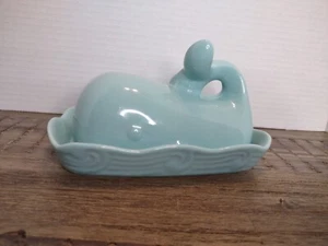 Blue Whale Butter Dish Unique - Picture 1 of 6