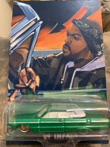 CUSTOM Hot Wheels ICE CUBE 64 Impala Real Riders on Custom Card