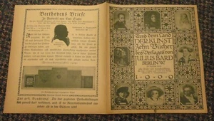 1909 Berlín Alemania Julius Bard catálogo de impresiones artísticas - Imagen 1 de 4