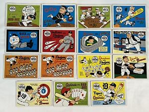Lot of 15 - 1968 Fleer R.G. Laughlin World Series Cards