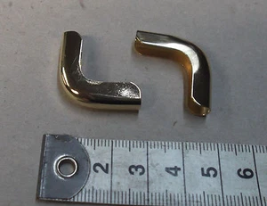 Metallecken,Buchecken Farbe gold,rund, 4 Stück, #3419## - Bild 1 von 1