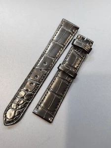 Original Cartier Alligator Armband schwarz 19 - 16 mm - Bild 1 von 3