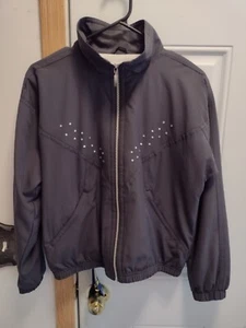 KAELIN SHORT JACKET, S/P, DARK GRAY W/RHINESTONES, LINED - Picture 1 of 6