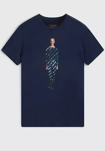 John Varvatos Men's David Bowie Blue Graphic Crew T-Shirt Large New $168 ๐ฅ๐ฅ๐ฅ - Picture 1 of 7