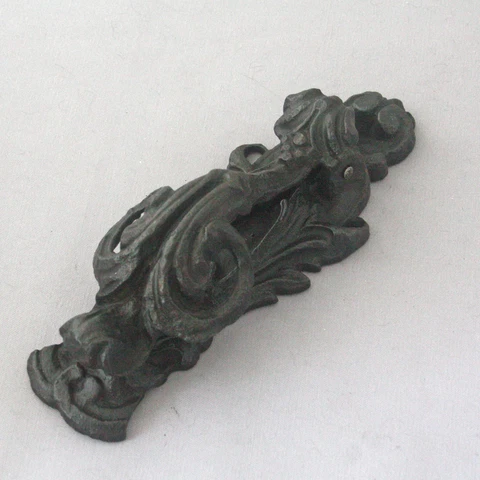 Unusual Victorian Cast Iron Door Knocker Cover