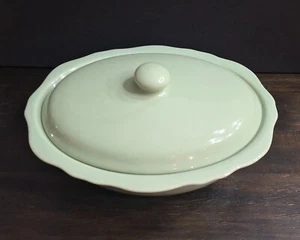 Gail Pittman Hospitality Collection Lidded Casserole Dish Sage Green Heavy - Picture 1 of 12