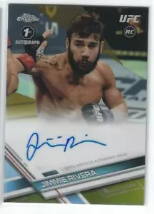 2017 Topps UFC FIGHTERS AUTÓGRAFO DORADO #FA-JR JIMMIE RIVERA (RC) 05/50 - Imagen 1 de 3