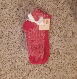 Flauschige Space Dye Damensocken Größe 4-10 rosa Stiefmütterchen 2 Paar neu - Bild 1 von 8