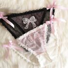 Cotton crotch Lace Women Thong Bow Underpants Bandage Panties Sexy Briefs