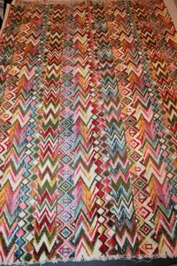 Tela colorida Chevron para decoración del hogar azteca de una yarda 54 de ancho - Imagen 1 de 3